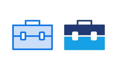 Evrak çantası ikon vektör illüstrasyonu. Bavul işareti ve sembol. bagaj sembolü.