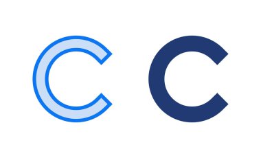 Telif hakkı ikon vektör illüstrasyonu. telif hakkı işareti ve sembol