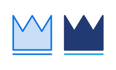 Crown ikon vektör illüstrasyonu. taç işareti ve sembol