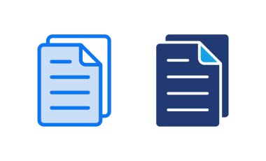 Belge simgesi vektör illüstrasyonu. Kağıt ve sembol. Dosya Simgesi