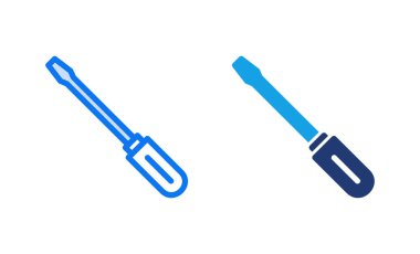 Tornavida ikonu vektör çizimi. araç işareti ve sembol