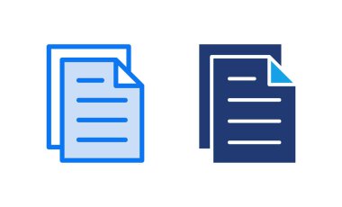 Belge simgesi vektör illüstrasyonu. Kağıt ve sembol. Dosya Simgesi