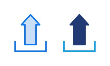 Simge vektör illüstrasyonu yükle. veri işareti ve sembolü yükle