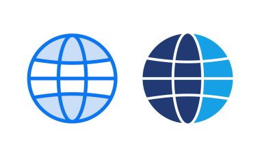 Web simgesi vektör illüstrasyonu. Web tabelalarına ve sembollere git. Web tıklama simgesi. Genel arama simgesi