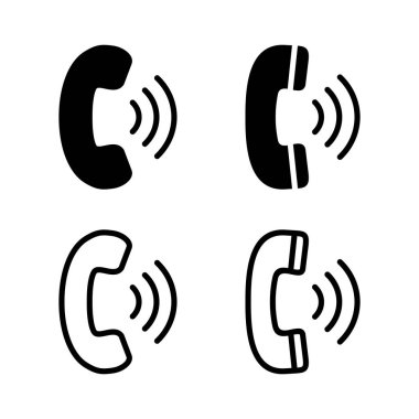 Simge vektör illüstrasyonunu ara. Telefon işareti ve sembol. Telefon ikonu. Bizimle irtibata geç 