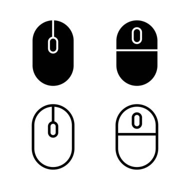 Fare simgesi vektör illüstrasyonu. Tıklama işareti ve sembol. işaretleyici simgesi vektörü.