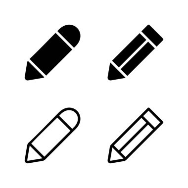 Kalem simgesi vektör illüstrasyonu. Kalem işareti ve sembol. Simge vektörünü düzenle