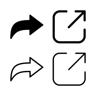 Simge vektör illüstrasyonunu paylaş. İşaret ve sembol paylaşımı