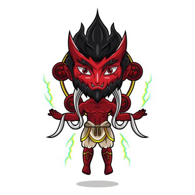 Raijin Chibi maskot logosu tasarımı