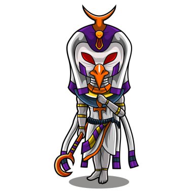 Horus chibi maskot logosu tasarımı