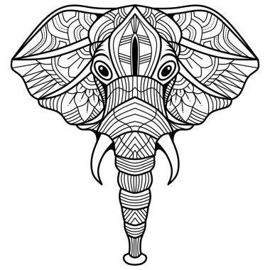 El yapımı fil kafası.