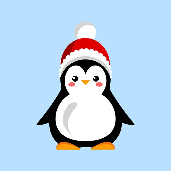 Cute Cartoon Penguin Icon Vector Illustration — Stock Vector