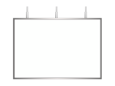 boş beyaz bir pankart