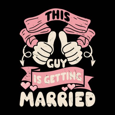 Bu adam komik bir Retro Vintage Bekarlığa Veda Partisi Tişörtü Tasarımı ile evleniyor