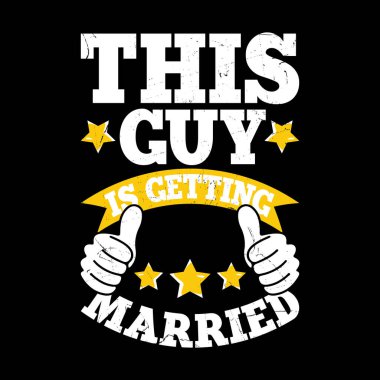 Bu adam komik bir Retro Vintage Bekarlığa Veda Partisi Tişörtü Tasarımı ile evleniyor