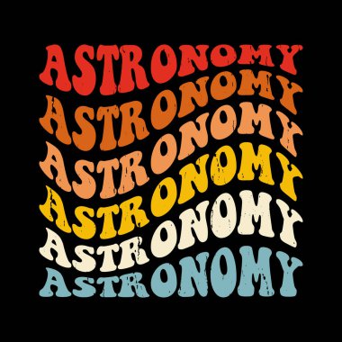 Komik Astronomi Astronomu Teleskopu Retro Vintage Astronomi Tasarımı