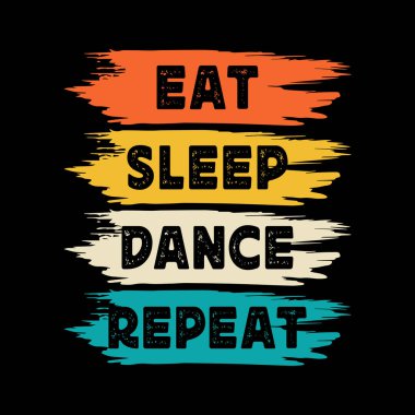 Uyku Dansını Tekrar Et Komik Dans Hediyesi Retro Klasik Balerin Bale Dansı Tişörtü Tasarımı