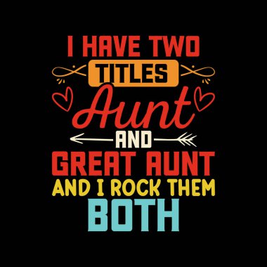 Komik yeğen Retro Vintage Anne ve Teyze Tişört Tasarımı 