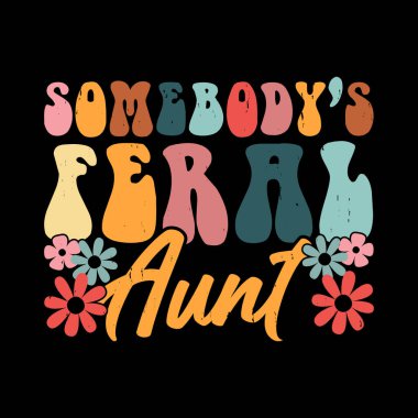 Komik yeğen Retro Vintage Anne ve Teyze Tişört Tasarımı 