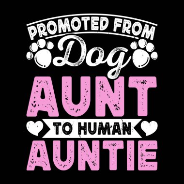 Anneler Günü Köpek Aşığı Komik Yeğen Retro Vintage Anne ve Teyze Tişört Tasarımı 