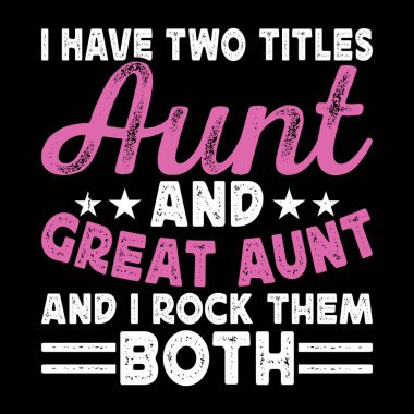 Komik yeğen Retro Vintage Anne ve Teyze Tişört Tasarımı 