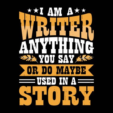 Komik Kitap Yazıcı Retro Vintage Yayınlanmış Kitap Yazarı Tişört Tasarımı