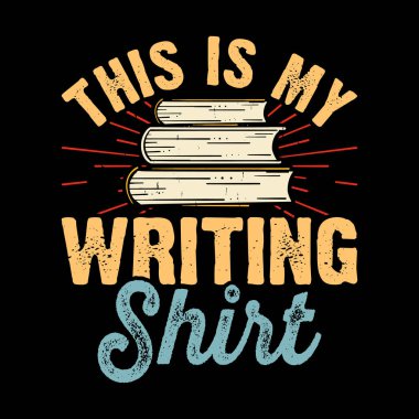 Bu benim yazdığım komik tişört yazarı Retro vintage yayınlanmış kitap yazarı tişört tasarımcısı.