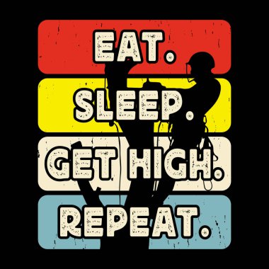 Ye Uyku Kafayı Bulun Komik Marangoz Ağaççılık Hediyesi Retro Sanatçı Tişört Tasarımı