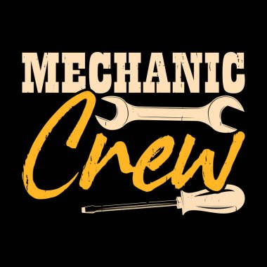 Mekanik Ekibi Komik Mekanik Mühendisi Retro Vintage Tamir Tişörtü Tasarımı