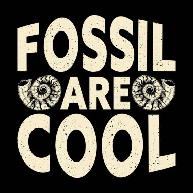 Fosil Cool Fosil Hunter Paleontoloji Vintage Fosil Av Tişörtü Tasarımı