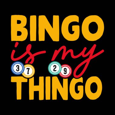 Bingo Benim Komik Bingo Oyuncum Casino Retro Vintage Bingo Tişörtü Tasarımı