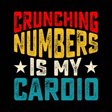 Rakamları ezmek benim kardiyom komik emekli muhasebe Vintage Muhasebe Tasarım Tişörtüm