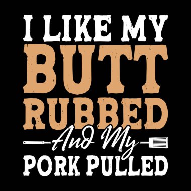 Komik Barbekü Aşığı Eski BBBQ Sigara İçen Tişört Tasarımı