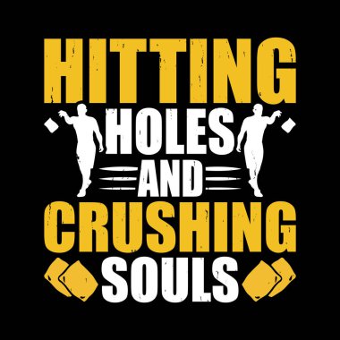 Hole and Crushing Souls Funny Cornhole Player Retro Vintage Cornhole Tişört Tasarımı