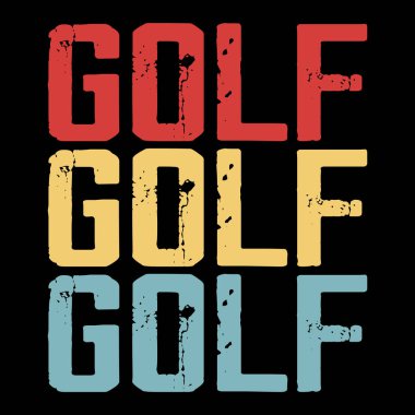 Komik Golf Oyuncuları Golfçü Retro Vintage Golf tişörtü Tasarımı