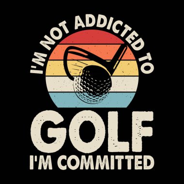 Komik Golf Oyuncuları Golfçü Retro Vintage Golf tişörtü Tasarımı