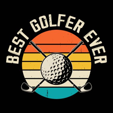 Gelmiş geçmiş en iyi Golfçü Golfçü Retro Vintage Golf tişörtü Tasarımı