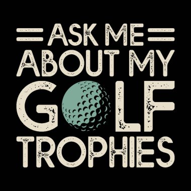 Golf kupamı sorun Komik Golf Oyuncuları Golfçü Retro Vintage Golf Tişörtü Tasarımı