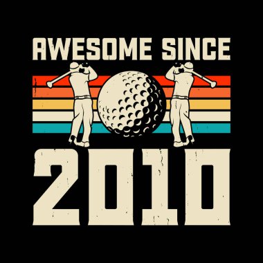 Komik Golf Oyuncuları Golfçü Retro Vintage Golf tişörtü Tasarımı