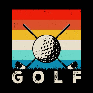Komik Golf Oyuncuları Golfçü Retro Vintage Golf tişörtü Tasarımı