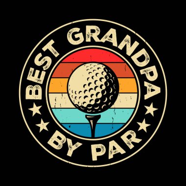 Golf oyuncularının en iyi büyükbabası Golfçü Retro Vintage Golf tişörtü Tasarımı