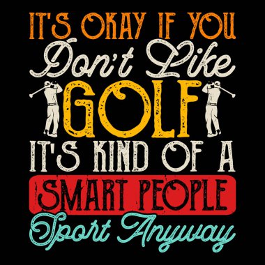 Komik Golf Oyuncuları Golfçü Retro Vintage Golf tişörtü Tasarımı