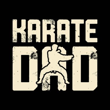 Babalar Günü Komik Karate Tekvando MMA Eğitim Tarihi Karate Tişörtü Tasarımı