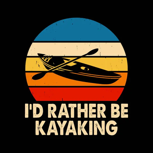 Komik bir yüzgeçli tekne Retro Vintage Kayak tişörtü tasarlamayı tercih ederim.
