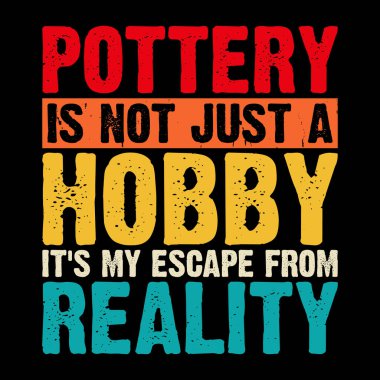 Komik Çömlek Sanatçısı Retro Vintage Sanatçı Çömlek Tasarımı