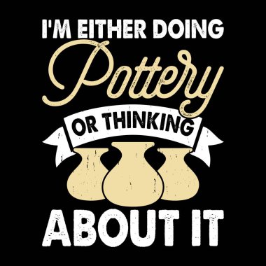 Komik Çömlek Sanatçısı Retro Vintage Sanatçı Çömlek Tasarımı