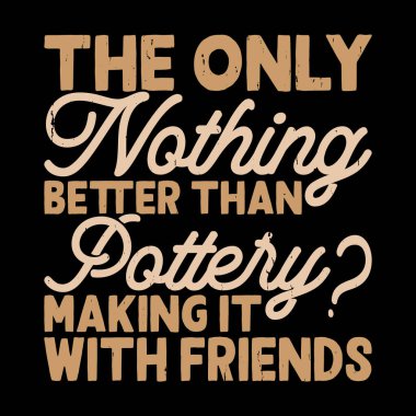 Komik Çömlek Sanatçısı Retro Vintage Sanatçı Çömlek Tasarımı