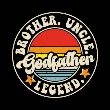 Amca Amca Efsane Komik Büyükbaba Retro Vintage Babalar Günü Tişörtü Tasarımı