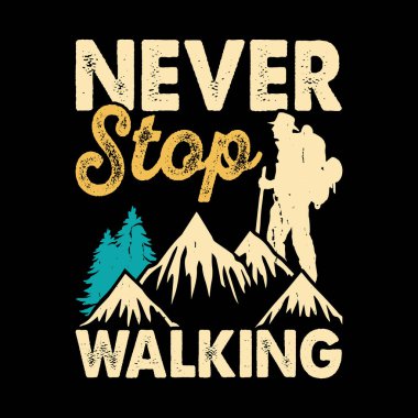 Komik Gezgin Macera Dağı Retro Vintage Yürüyüş Tişörtü Tasarımı