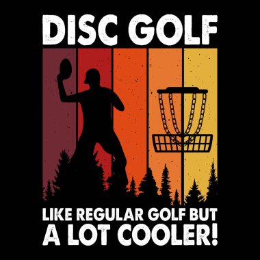 Komik Disk Golfçüsü Retro Vintage Golf tişörtü Tasarımı